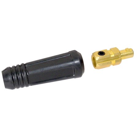 POWERWELD Dinse Style Cable Connector, #1 to #1/0 Cable, Male Only CCD3550-M